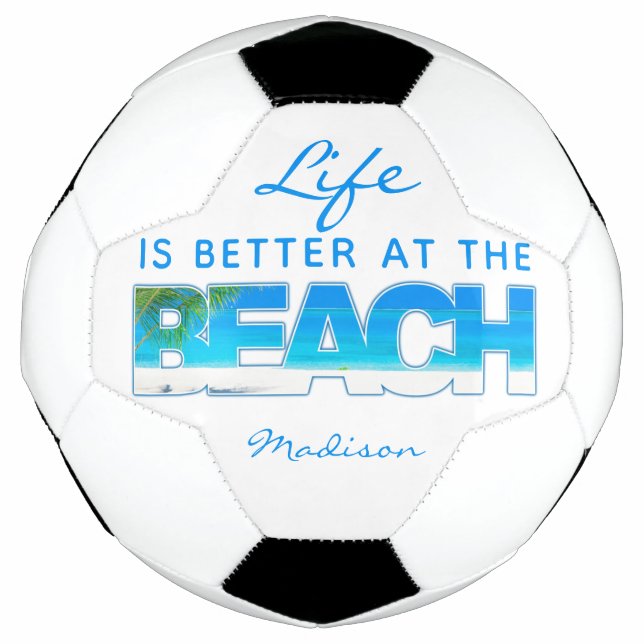 Custom text BEACH Football (Front)