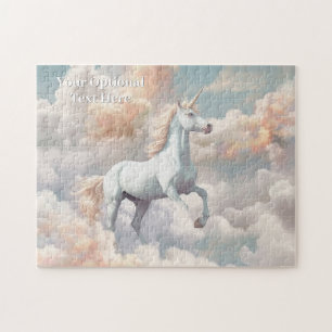 Custom Text Beautiful Unicorn Jigsaw Puzzle