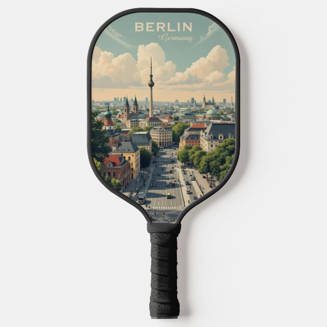 Custom Text Berlin, Germany Pickleball Paddle (Front)