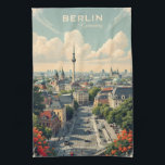 Custom Text Berlin, Germany Tea Towel<br><div class="desc">See my store for more Berlin items.</div>