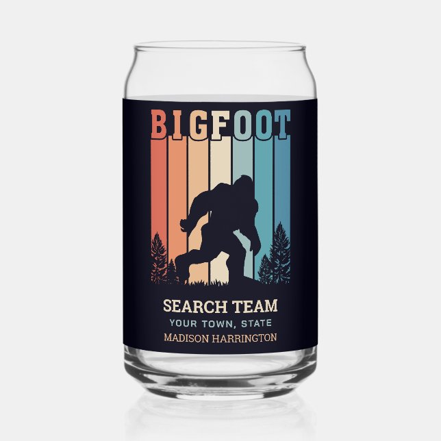 Custom Text Bigfoot Can Glass (Front)