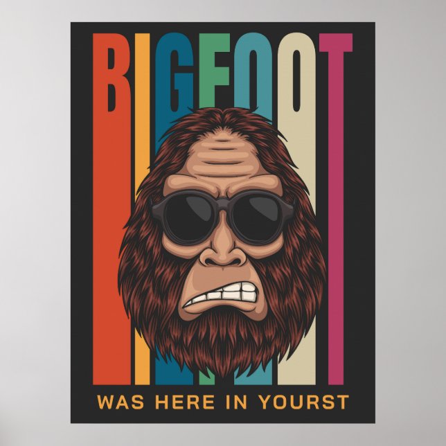 Custom Text Bigfoot Poster (Front)