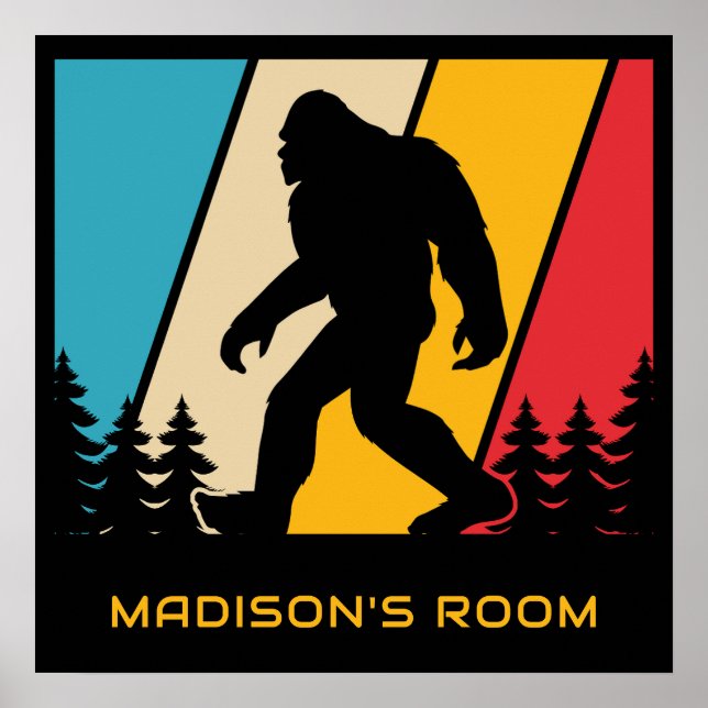 Custom Text Bigfoot Poster (Front)