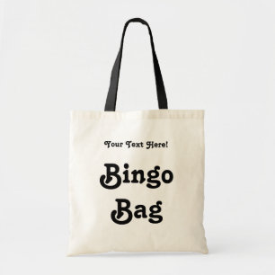 Custom Text Bingo Player Winner Bingo Prize Tote Bag