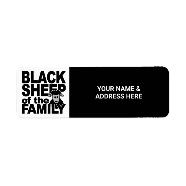 Custom text "Black Sheep" (Front)