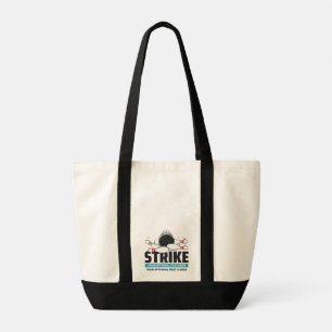 Custom Text Bowling Strike Tote Bag