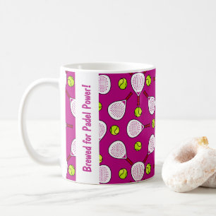 🎾Custom text, Brewed for Padel Power! Coffee Mug