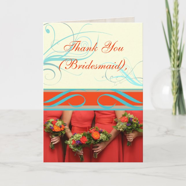Custom Text Bridesmaid's Thank You or Proposal (Front)
