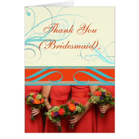 Custom Text Bridesmaid's Thank You or Proposal Card