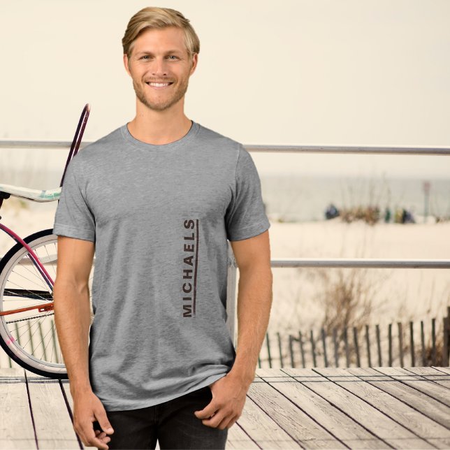 Custom Text Brown Graphic T-Shirt  Tri-Blend Shirt (Creator Uploaded)