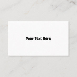 Custom Text  Business Card
