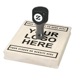 Custom text Business Logo Rubber Stamp