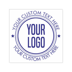 Custom Text  Business Logo Self-inking Stamp