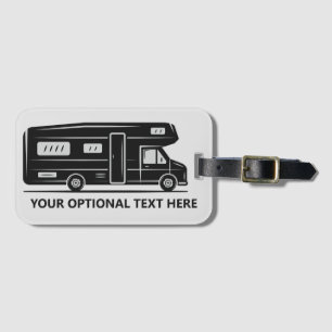 Custom text Camper Van Luggage Tag
