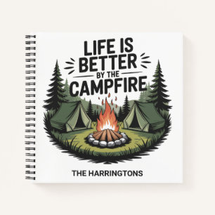Custom Text Camping Notebook