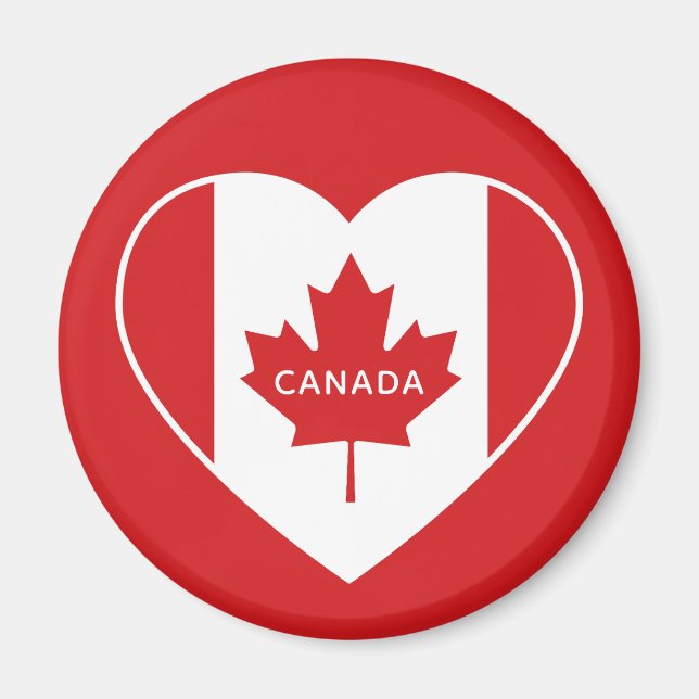 Custom text CANADA Love magnet (Front)