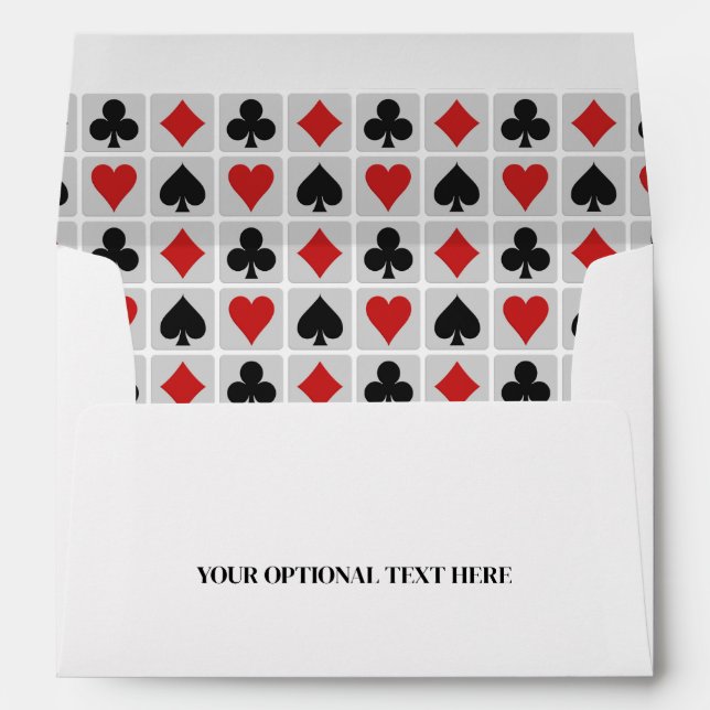 Custom Text Card Player Envelope (Back (Bottom))