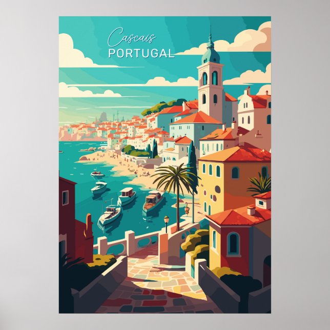 Custom Text Cascais Portugal Poster (Front)