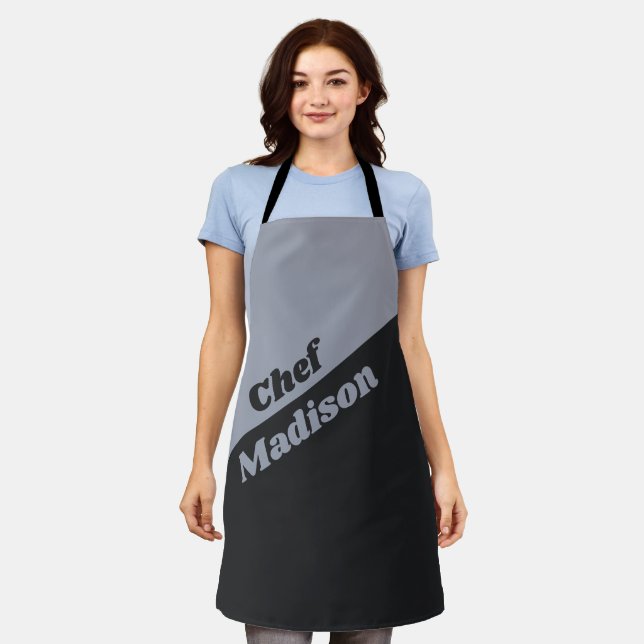 Custom text Chef apron (Worn)