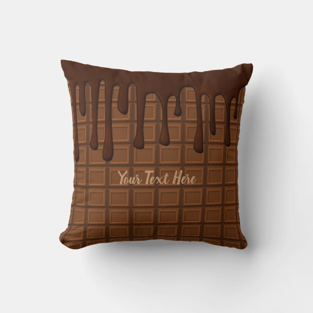 Custom Text/ Chocolate Lover Candy Baking Cushion (Front)