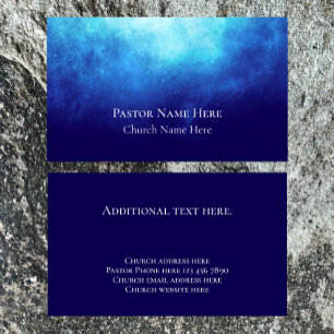 Custom Text Christian Church Pastor Personalised  Business Card