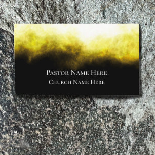 Custom Text Christian Church Pastor Personalised  Business Card