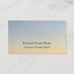 Custom Text Christian Church Pastor Personalized Business Card