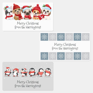 Custom Text Christmas / Holidays labels