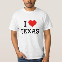 Custom Text Classic I Love Texas Red Heart Shirt