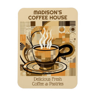 Custom Text Coffee Magnet