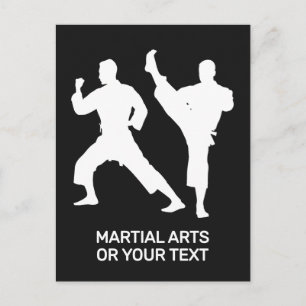 Custom Text & Color Martial Arts Postcard