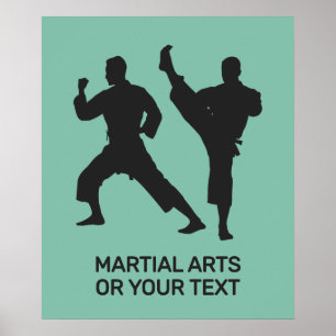 Custom Text & Color Martial Arts Poster