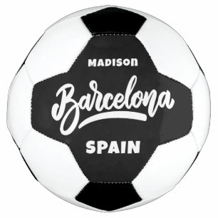 Custom Text & Colour Barcelona Football