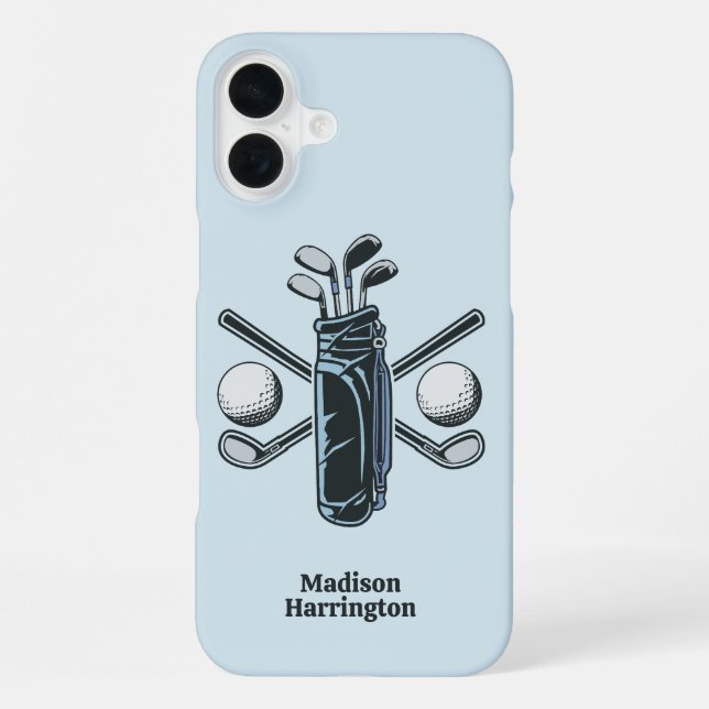 Custom Text & Colour Golf iPhone Case (Back)