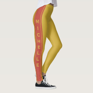 Custom text & colour leggings