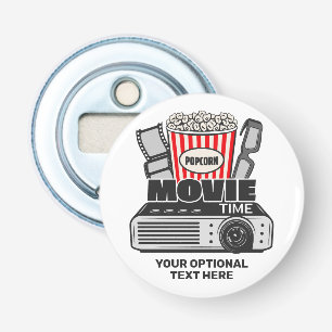 Custom Text & Colour Movie Time Bottle Opener
