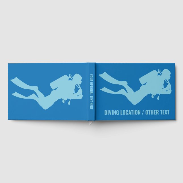 Custom Text & Colour Scuba Diving Guest Book (Full)