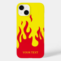 [Custom text & colour] stylised flames