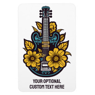 Custom Text & Colour Ukulele Magnet