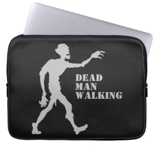 Custom text & colour Zombie laptop sleeves