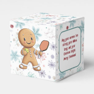 Custom text Crumbly Christmas Rally Gingerbread Favour Box