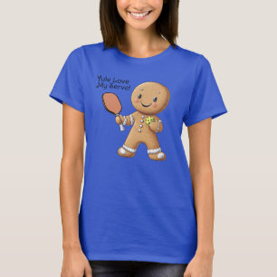 Custom text Crumbly Christmas Rally Gingerbread T-Shirt