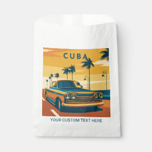 Custom Text Cuba Favour Bags