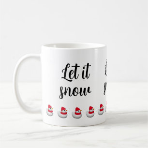 Custom Text Cute Little Snowduck   Snowman winter Coffee Mug