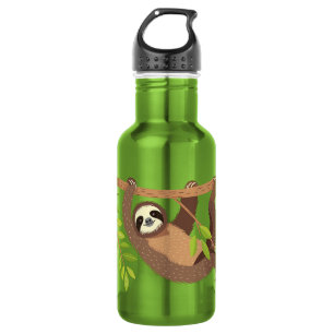 Custom Text Cute Sloth 532 Ml Water Bottle