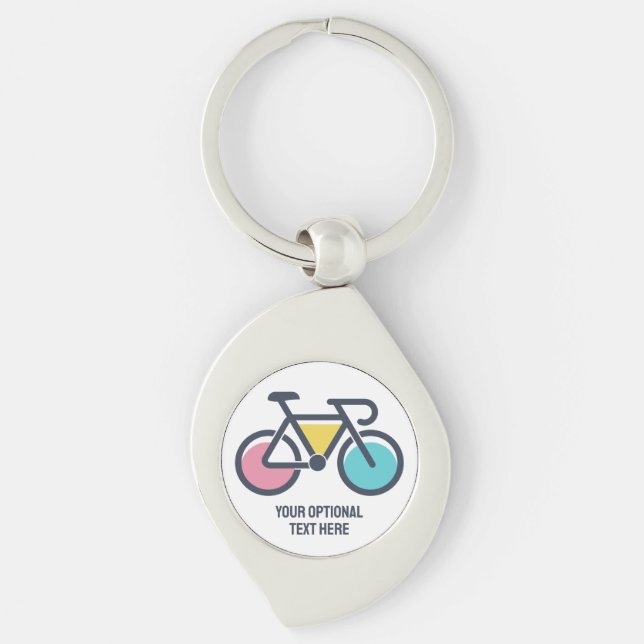 Custom Text Cycling Key Ring (Front)