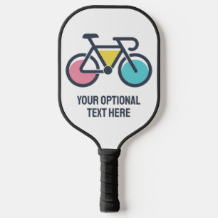 Custom Text Cycling Pickleball Paddle
