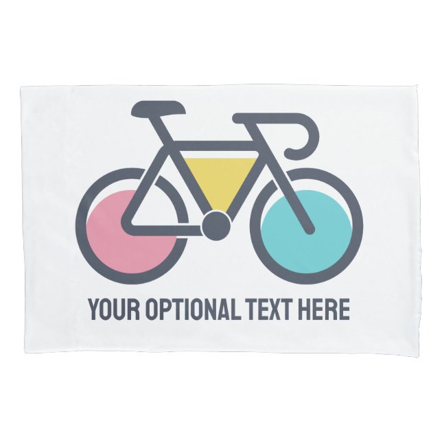 Custom Text Cycling Pillowcase (Front)