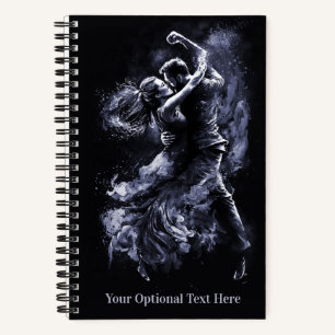 Custom Text Dancing Couple Notebook