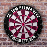 Custom Text Darts board  Dart Board<br><div class="desc">The Custom Text Darts Board is a high-quality, customisable dartboard that allows you to personalise your own text at the top and bottom. The board is made from durable, premium quality materials, ensuring longevity and reliable performance over time. This dartboard is perfect for individuals or businesses looking to add a...</div>